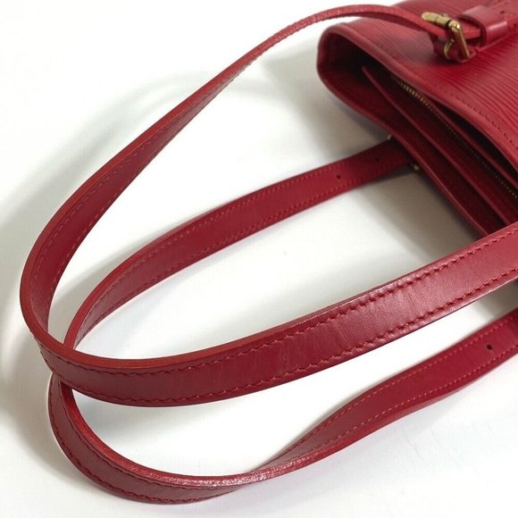 LOUIS VUITTON Epi Petite Bucket PM Shoulder Bucket Bag Epi Leather Red - Picture 9 of 12